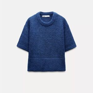 Zara Short Sleeve Knit Top